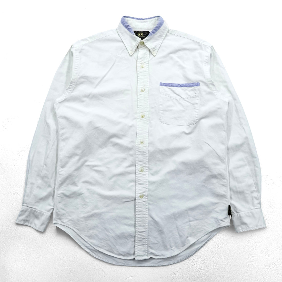 RRL Ralph Lauren 90年代 オックスフォード ボタンダウンシャツ L ホワイト 三ツ星タグ 初期 胸ポケット