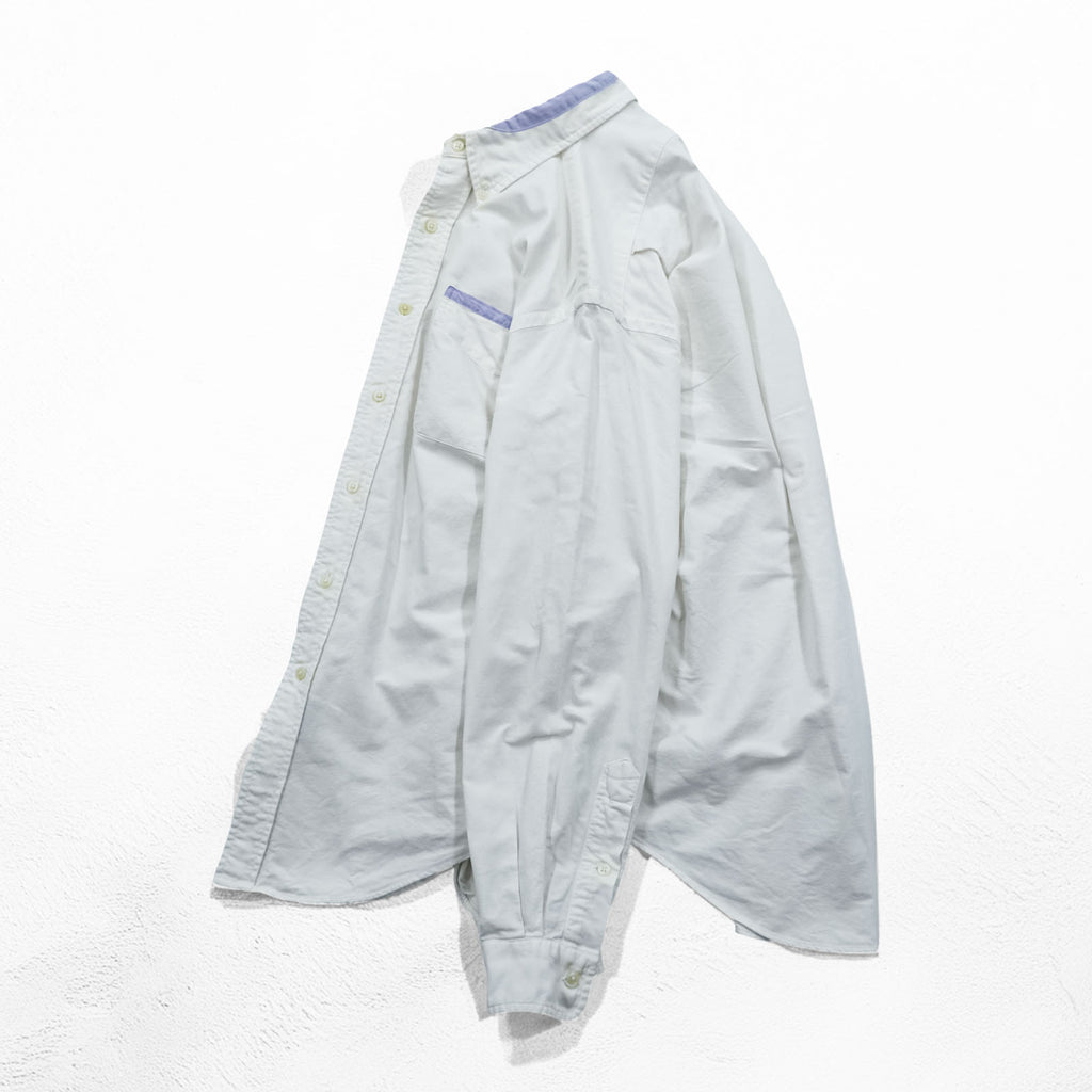 RRL Ralph Lauren 90年代 オックスフォード ボタンダウンシャツ L ホワイト 三ツ星タグ 初期 胸ポケット