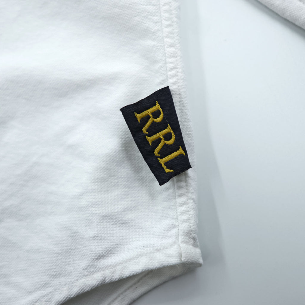 RRL Ralph Lauren 90年代 オックスフォード ボタンダウンシャツ L ホワイト 三ツ星タグ 初期 胸ポケット