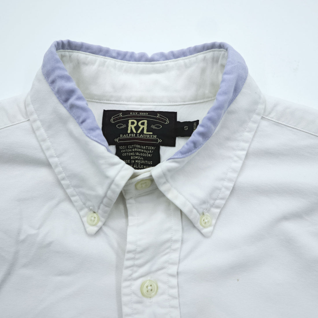 RRL Ralph Lauren 90年代 オックスフォード ボタンダウンシャツ L ホワイト 三ツ星タグ 初期 胸ポケット