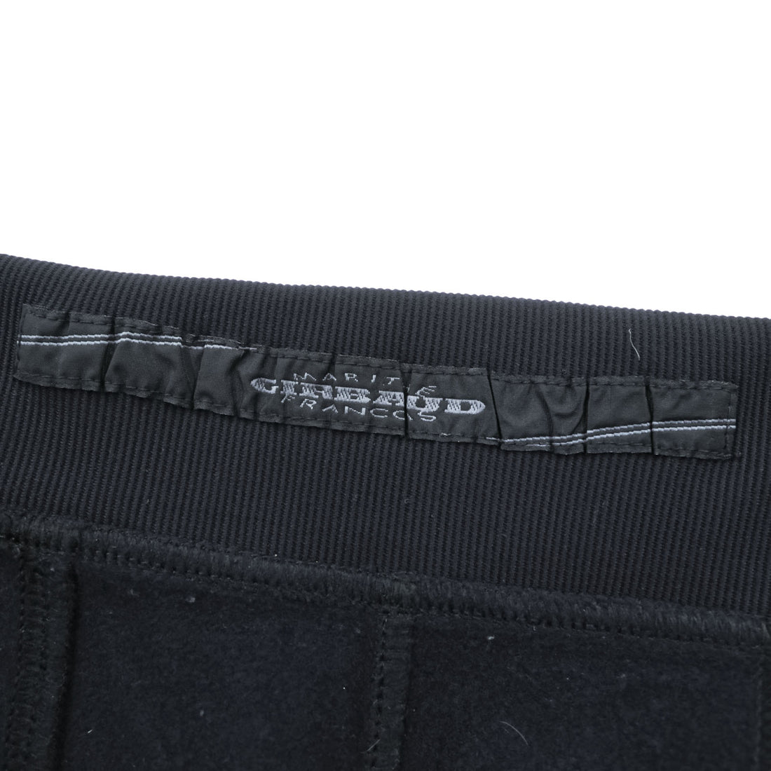 MARITHE + FRANCOIS GIRBAUD ハイウエスト タイトスカート M ブラック フロントジップ M ブラック ririジップ ジップポケット