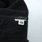 MARITHE + FRANCOIS GIRBAUD ハイウエスト タイトスカート M ブラック フロントジップ M ブラック ririジップ ジップポケット