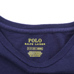Polo Ralph Lauren Girls Striped T-Shirt Dress Navy White Cotton Pony Logo Short Sleeve Size 160