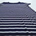 Polo Ralph Lauren Girls Striped T-Shirt Dress Navy White Cotton Pony Logo Short Sleeve Size 160