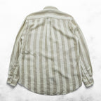 NAUTICA 90s Vintage Button-Down Shirt, Size L, Beige, Striped