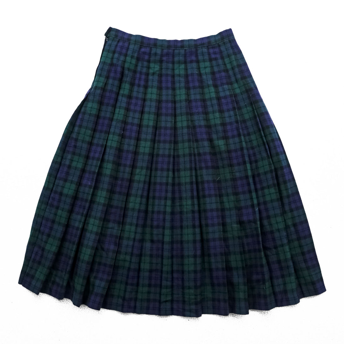PENDLETON 70年代 USA製 ヴィンテージ タータンチェック ロング プリーツスカート L グリーン ネイビー ブラックウォッチ Pure Virgin Wool