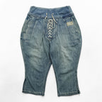 KAPITAL Japan Made Sarouel Nouvelle Pants S Indigo Blue Denim