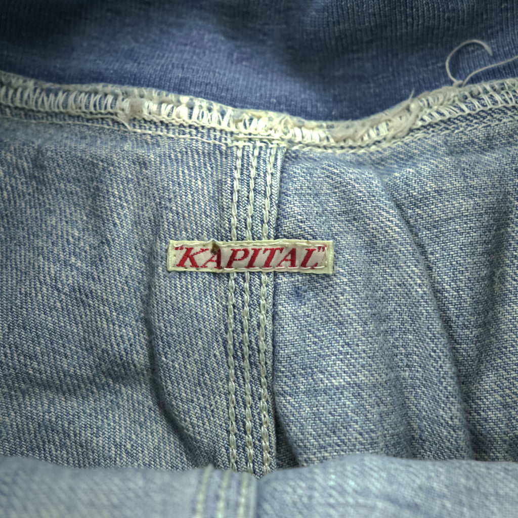 KAPITAL Japan Made Sarouel Nouvelle Pants S Indigo Blue Denim