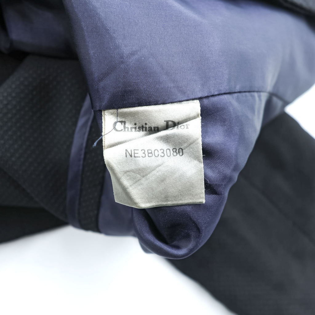 Christian Dior 90年代 ヴィンテージ 日本製 Mademoiselle 丸襟 クロップドジャケット ボレロ S ブラック 短丈 マドモアゼルディオール
