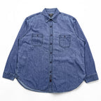 Polo Ralph Lauren 90s Vintage Denim Shirt, Size XL~, Blue, POLO JEANS CO. RALPH LAUREN
