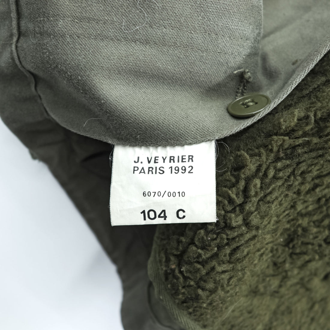90年代 フランス軍 ユーロヴィンテージ F2 フィールドパーカー モッズコート L ボアライナー着脱 オリーブ 104C J.VEYRIER 1992 ミリタリー