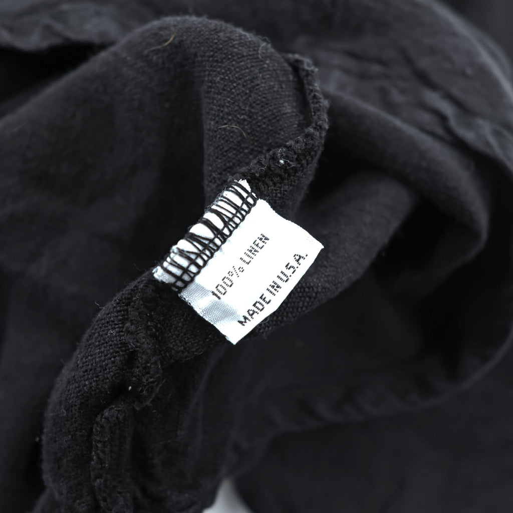 Bryn Walker Black Linen Asymmetric Tunic Dress Cowl Neck Cocoon Lagenlook Made in USA