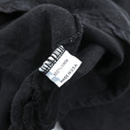 Bryn Walker Black Linen Asymmetric Tunic Dress Cowl Neck Cocoon Lagenlook Made in USA