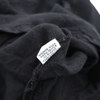 Bryn Walker Black Linen Asymmetric Tunic Dress Cowl Neck Cocoon Lagenlook Made in USA