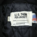 Schott USAMade Pea Coat L Navy U.S.740N