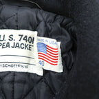 Schott USAMade Pea Coat L Navy U.S.740N