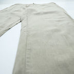 Marc Anthony Luxury Linen Cotton Pants Beige Light Tan Flat Front Tapered Casual Trousers Size L