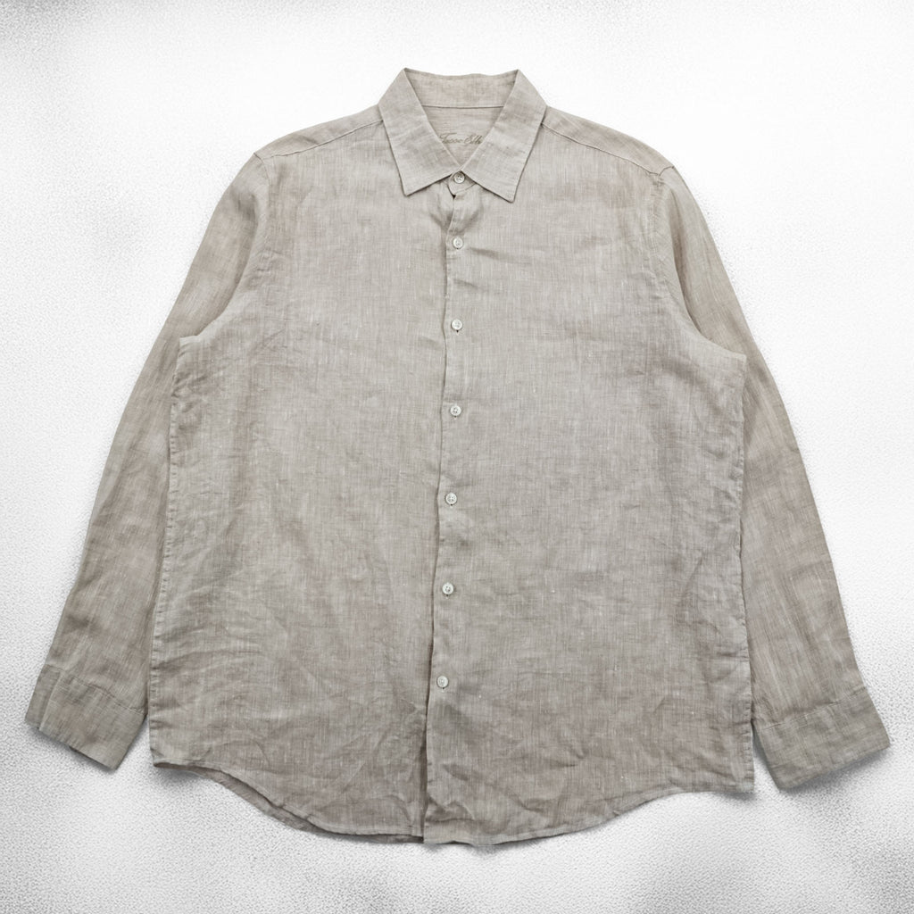 Tasso Elba VINTAGE Shirt Beige XL~