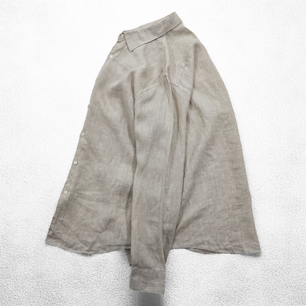 Tasso Elba VINTAGE Shirt Beige XL~