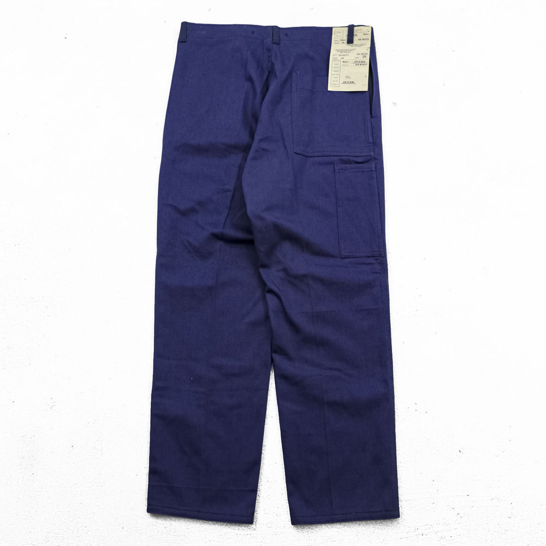 Vintage East German DDR Work Pants Blue VEB Berufskleidung Leutersdorf 1988 Straight Leg Deadstock