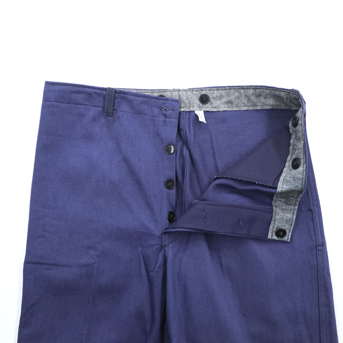 Vintage East German DDR Work Pants Blue VEB Berufskleidung Leutersdorf 1988 Straight Leg Deadstock