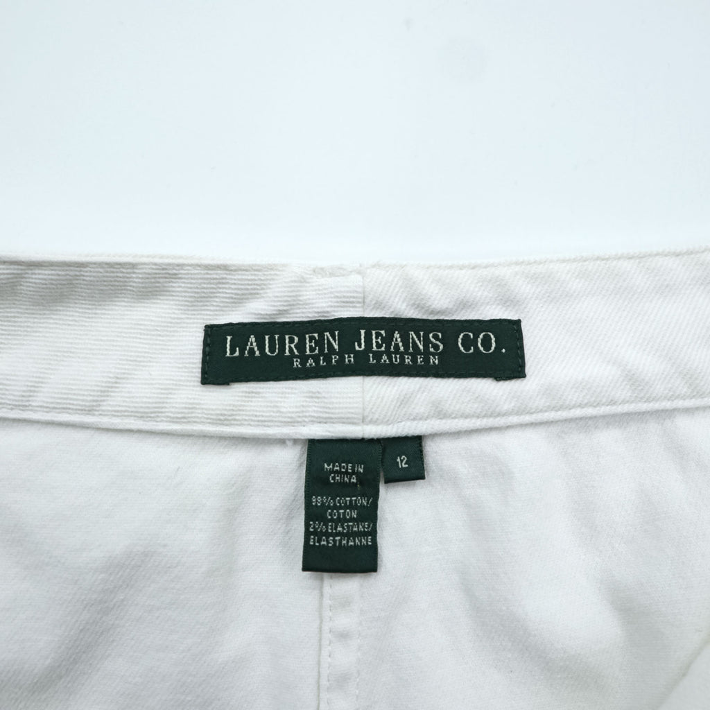 LAUREN RALPH LAUREN 90年代 ヴィンテージ マーメイドスカート XL ホワイト デニム フレア LAUREN JEANS CO.