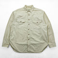 Eddie Bauer 90s Vintage Chamois Cloth Shirt, Size XL, Beige