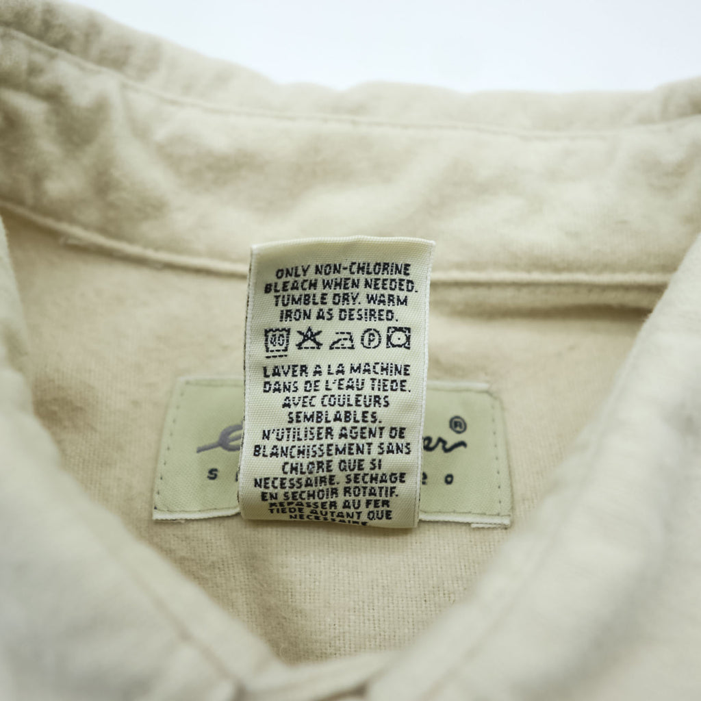 Eddie Bauer 90s Vintage Chamois Cloth Shirt, Size XL, Beige