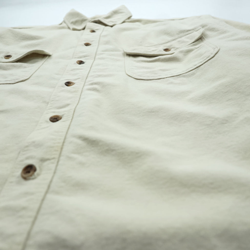 Eddie Bauer 90s Vintage Chamois Cloth Shirt, Size XL, Beige