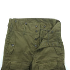 Vintage 1980s Czech Army M-85 Double Knee Front Field Cargo Pants M Khaki with Suspender Buttons