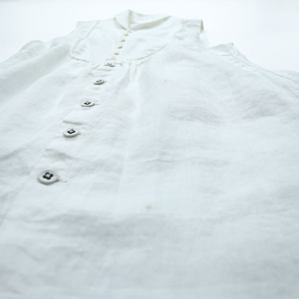 KAPITAL Japan Made Linen Sleeveless Dress S White Shirt