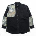 RedHead Hunting Shirt Black Realtree Camo Panel Long Sleeve Button Up Cotton Outdoor