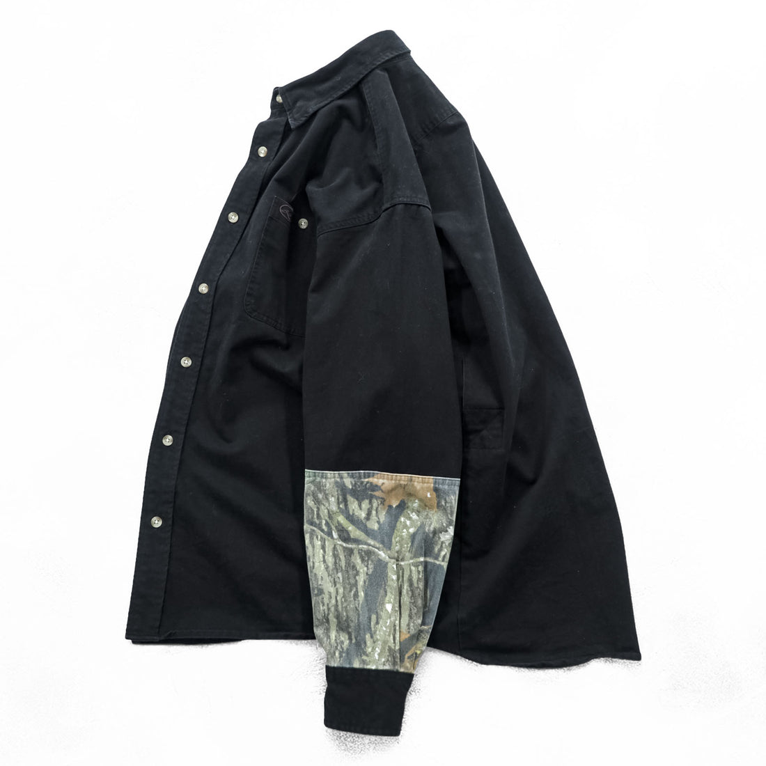 RedHead Hunting Shirt Black Realtree Camo Panel Long Sleeve Button Up Cotton Outdoor