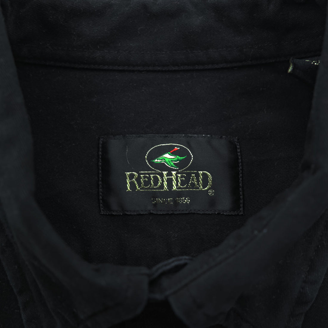 RedHead Hunting Shirt Black Realtree Camo Panel Long Sleeve Button Up Cotton Outdoor