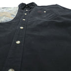 RedHead Hunting Shirt Black Realtree Camo Panel Long Sleeve Button Up Cotton Outdoor