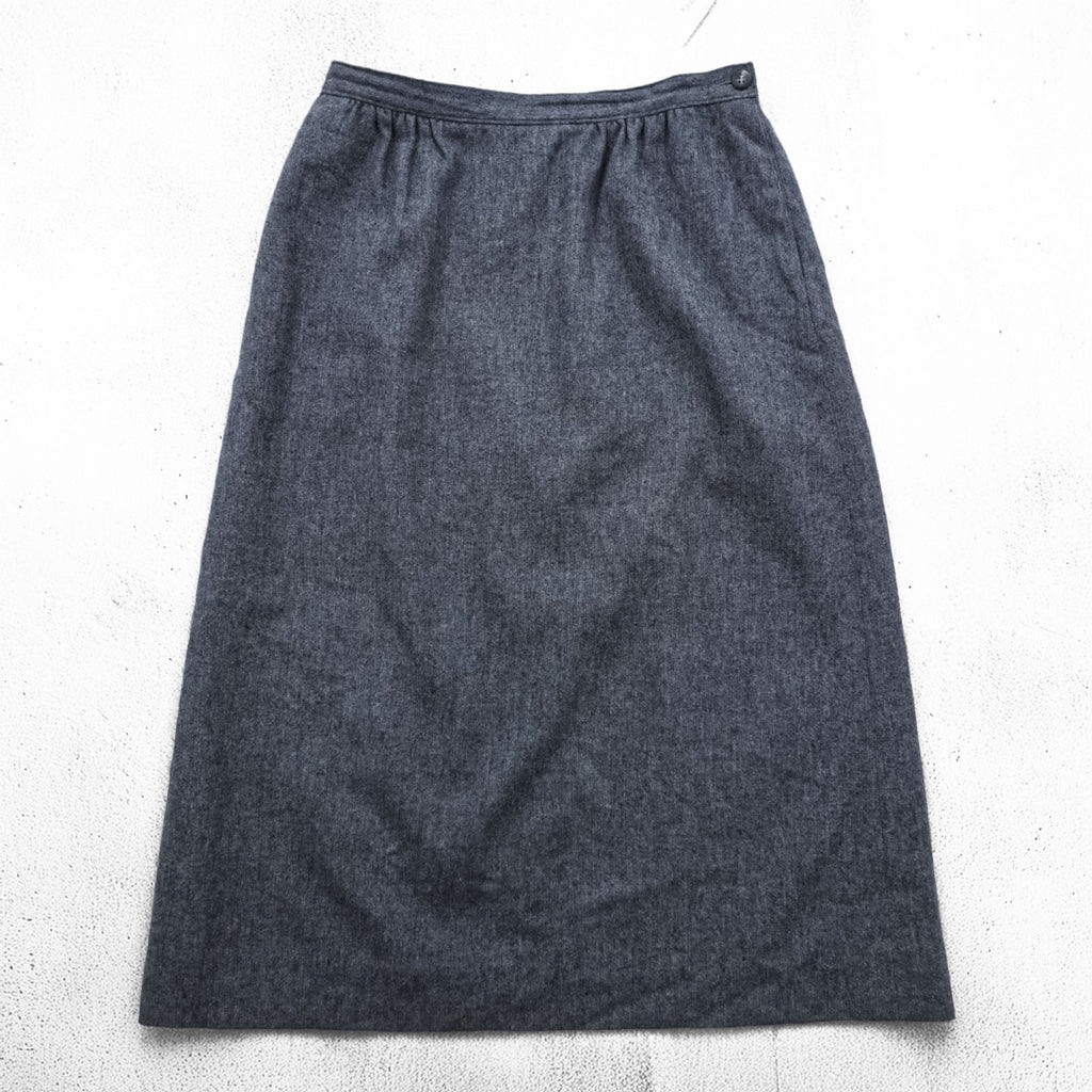 PENDLETON 70年代 ヴィンテージ USA製 ロングスカート XL グレー PURE VIRGIN WOOL ウール