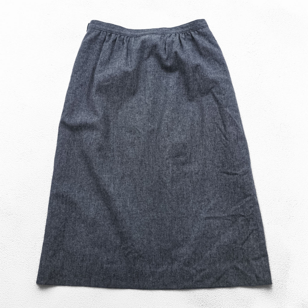 PENDLETON 70年代 ヴィンテージ USA製 ロングスカート XL グレー PURE VIRGIN WOOL ウール