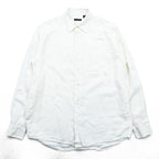 Structure Linen Long Sleeve Shirt Size M White