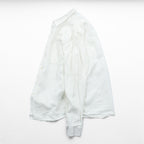 Structure Linen Long Sleeve Shirt Size M White