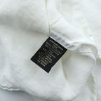 Structure Linen Long Sleeve Shirt Size M White