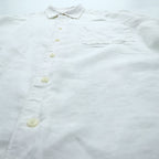 Structure Linen Long Sleeve Shirt Size M White