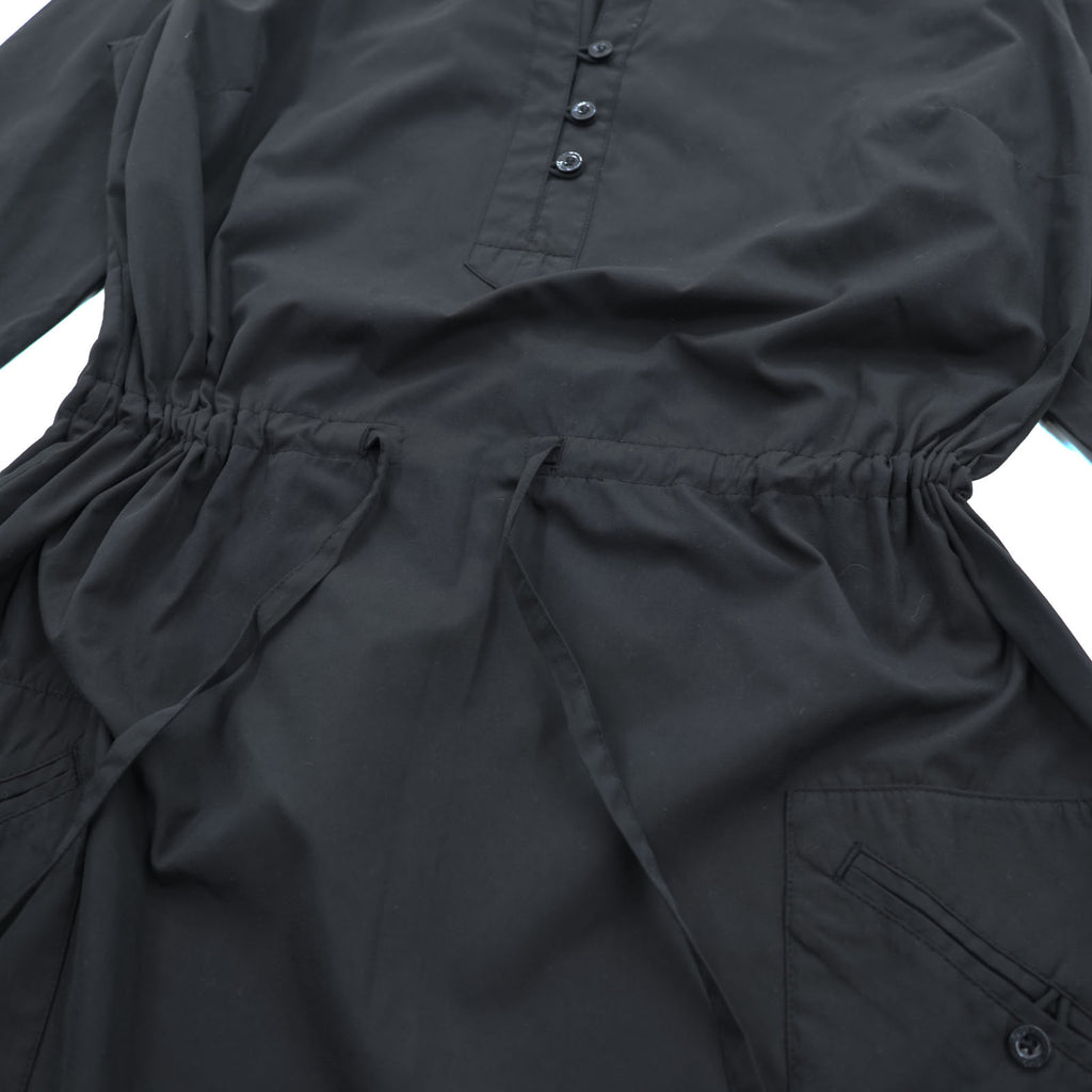 Patagonia サンシェルター ドレス ワンピース S ブラック UVカット ウエスト ドローコード 七分袖 チュニック 58935