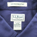 L.L.Bean button-down shirt, size M, navy, wrinkle-resistant, item number 264077