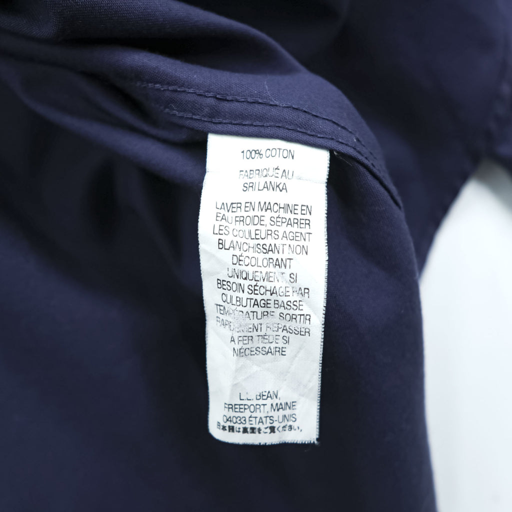L.L.Bean button-down shirt, size M, navy, wrinkle-resistant, item number 264077