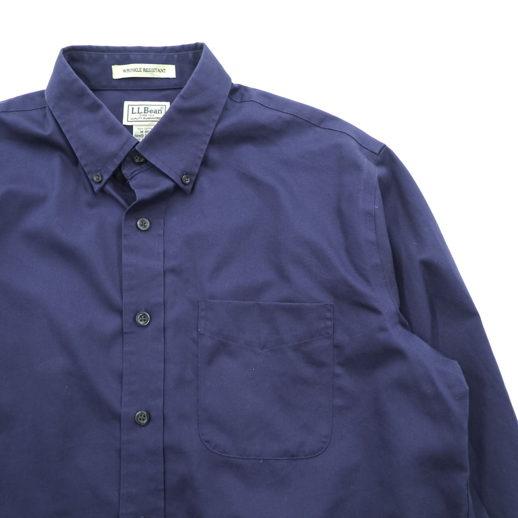 L.L.Bean button-down shirt, size M, navy, wrinkle-resistant, item number 264077