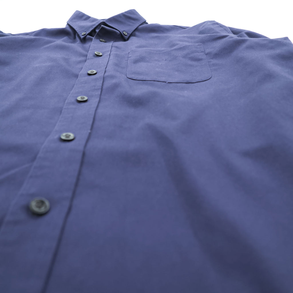 L.L.Bean button-down shirt, size M, navy, wrinkle-resistant, item number 264077