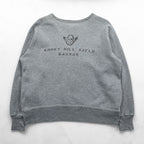 BUZZ RICKSON'S 日本製 スウェット トレーナー L グレー The Flying Eight Balls 染み込みプリント