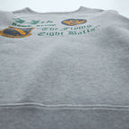 BUZZ RICKSON'S 日本製 スウェット トレーナー L グレー The Flying Eight Balls 染み込みプリント