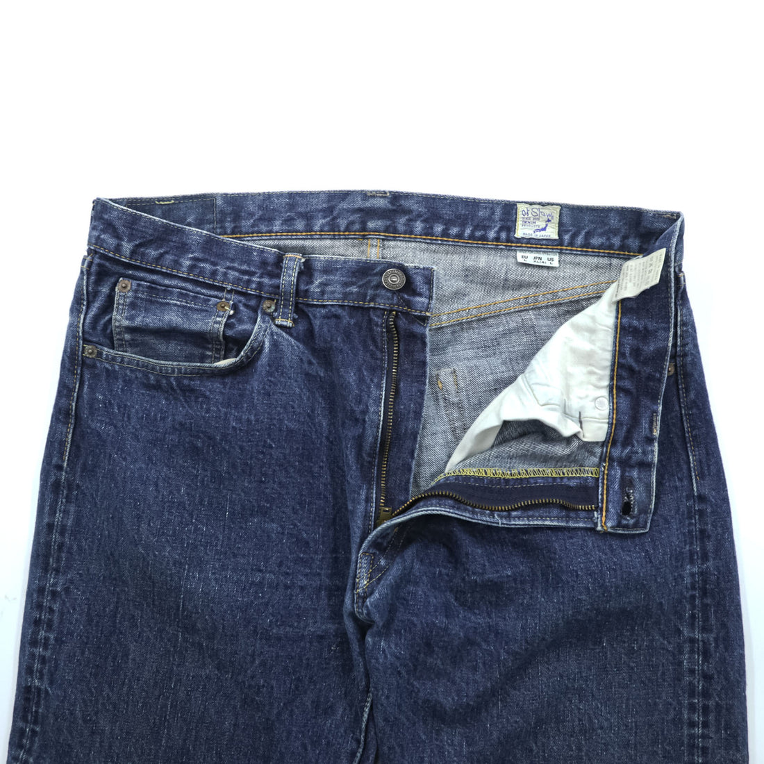orSlow 107 IVY FIT Selvedge Denim Pants Blue XL~ 5-Pocket Basic Made in Japan