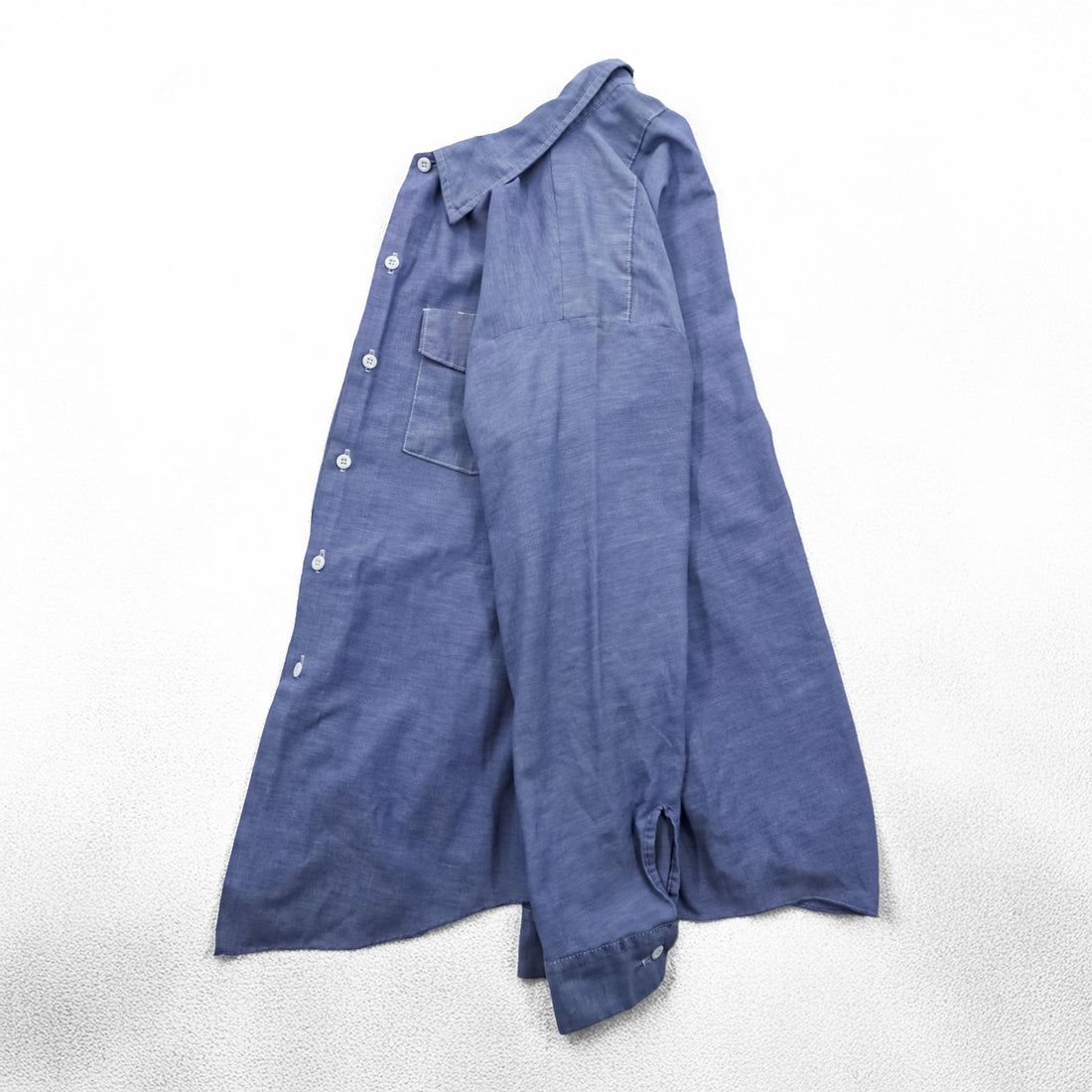 Dickies 80s Vintage USA Made Chambray Shirt XL Blue Work Shirt